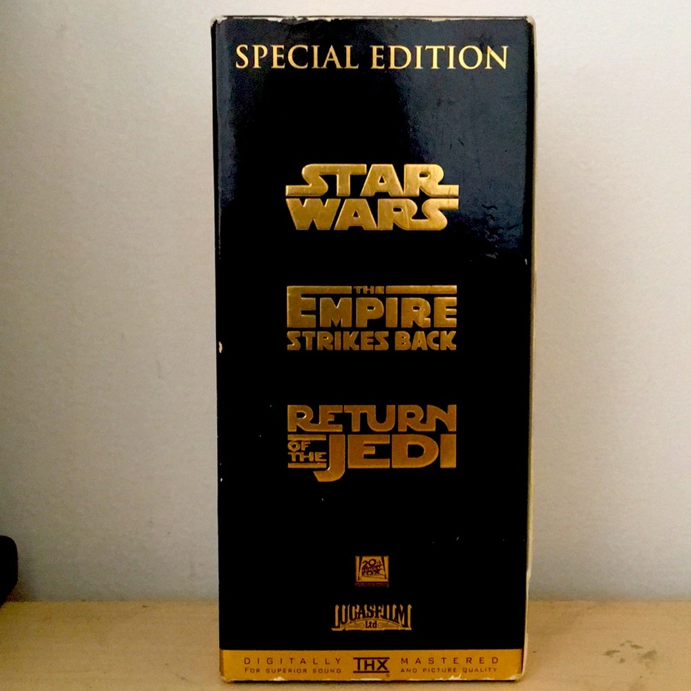 Star Wars trilogy special edition VHS tape set